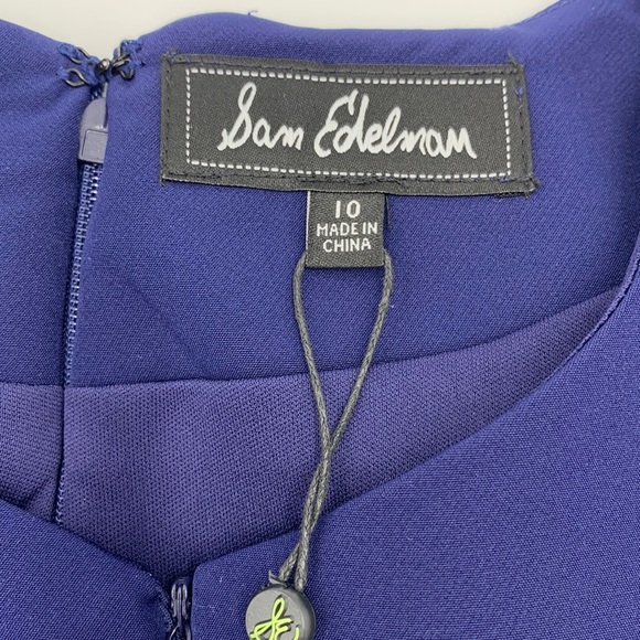 Sam Edelman Two-Tone Navy / Black Sheath Dress Size 10 - Picture 5 of 10